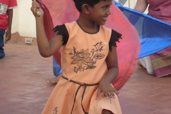 Child-with-flags